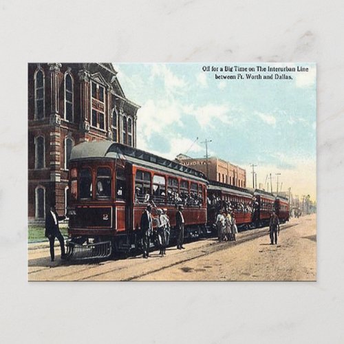 Old Postcard _ Dallas_Fort Worth Railway