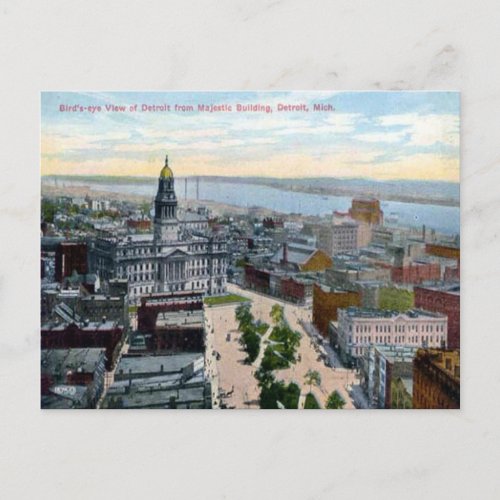 Old Postcard _ Detroit Michigan USA