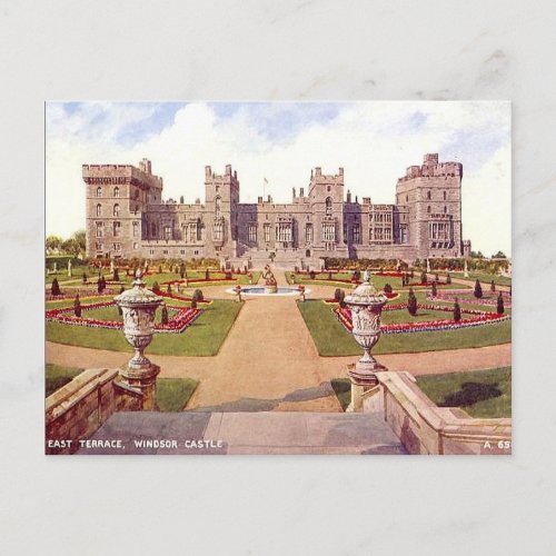 Old Postcard _ East Terrace Windsor Castle