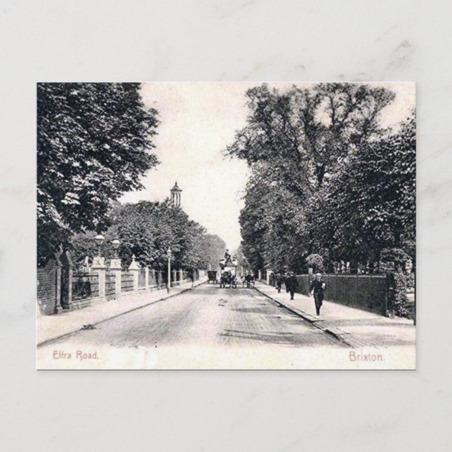 Old Postcard - Effra Rd, Brixton, London (Front)