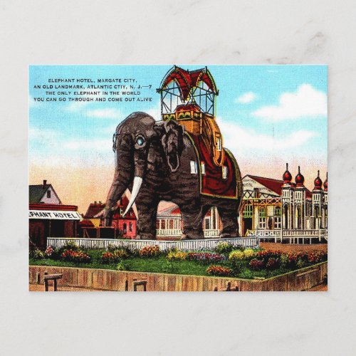 Old Postcard _ Elephant Hotel Atlantic City