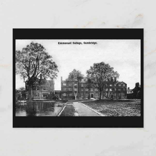 Old Postcard - Emmanuel College, Cambridge (Front)