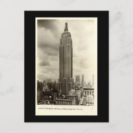 Old Postcard, Empire State Building, New York City Postcard