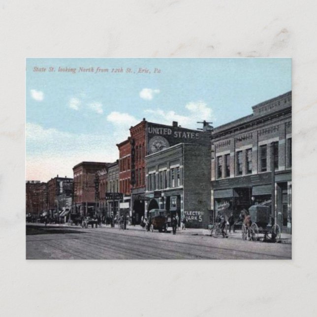 Old Postcard - Erie, Pennsylvania (Front)
