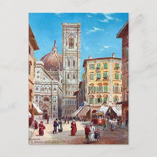 Old Postcard _ Firenze Florence Italia
