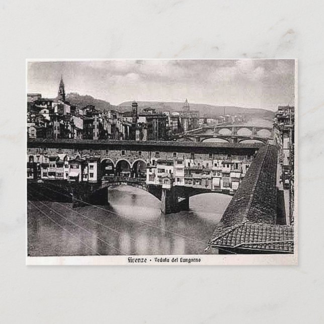 Old Postcard - Florence (Firenze), Italy (Front)