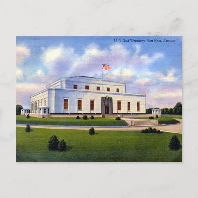 Old Postcard - Fort Knox, Kentucky, USA (Front)