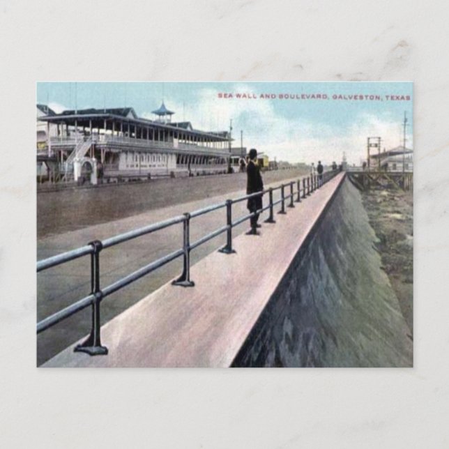 Old Postcard - Galveston, Texas (Front)