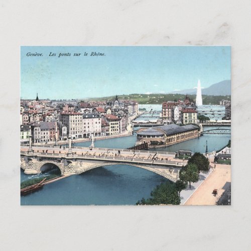 Old Postcard _ Geneva Switzerland
