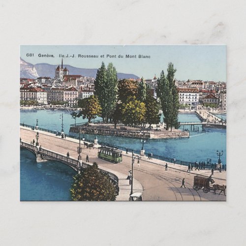 Old Postcard _ Geneva Switzerland