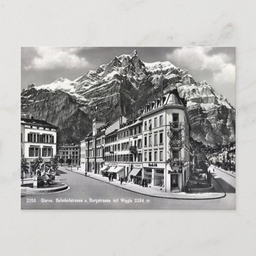 Old Postcard _ Glarus Switzerland