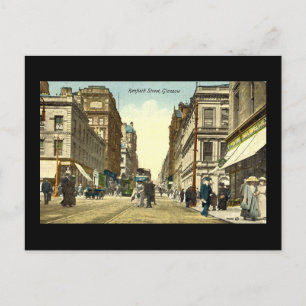 Old Postcard, Glasgow, Renfield Street, 1918 Postcard