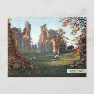 Old Postcard - Glastonbury Abbey