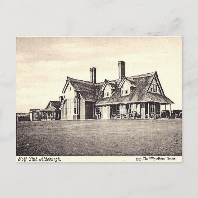 Old Postcard - Golf Club, Aldeburgh, Suffolk (Front)