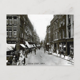 Old Postcard - Grafton Street, Dublin