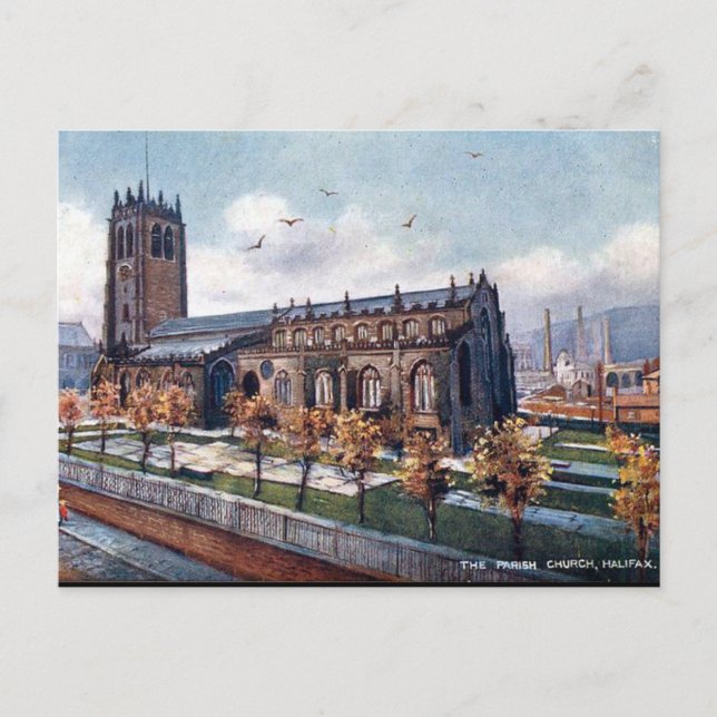 Old Postcard - Halifax, Yorkshire (Front)