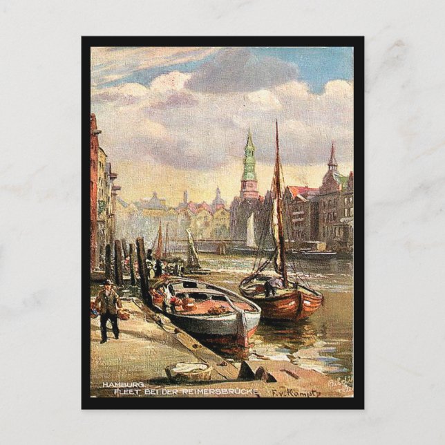 Old Postcard - Hamburg, Germany (Front)