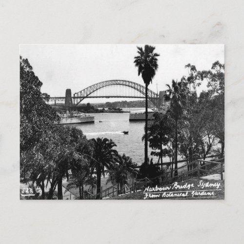 Old Postcard _ Harbor Bridge Sydney NSW