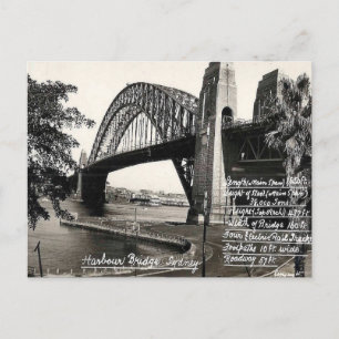 Old Postcard - Harbor Bridge, Sydney, NSW