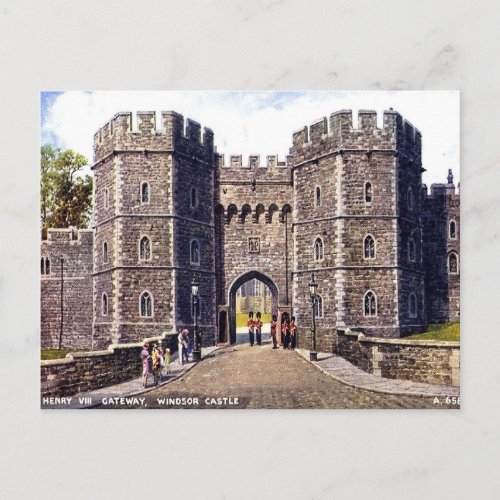 Old Postcard _ Henry VIII Gateway Windsor Castle