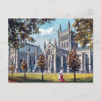 Old Postcard - Hereford Cathedral