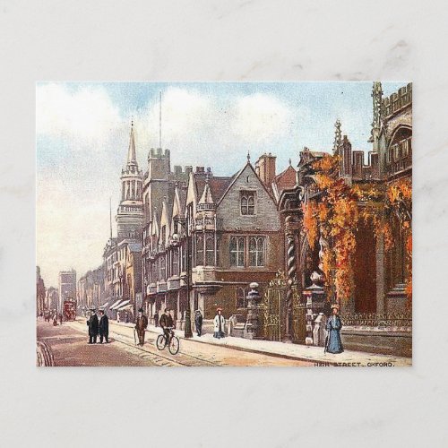 Old Postcard _ High Street Oxford