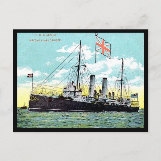 Old Postcard - HMS Apollo (Front)