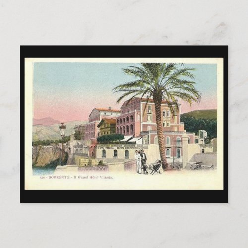 Old Postcard _ Hotel Vittoria Sorrento Italy