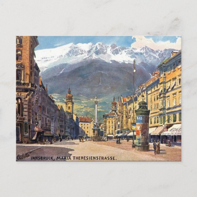 Old Postcard - Innsbruck, Austria (Front)