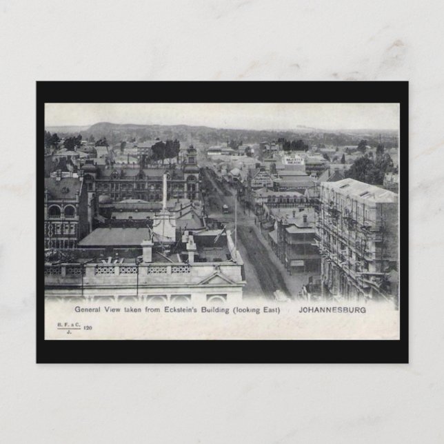 Old Postcard - Johannesburg, South Africa (Front)