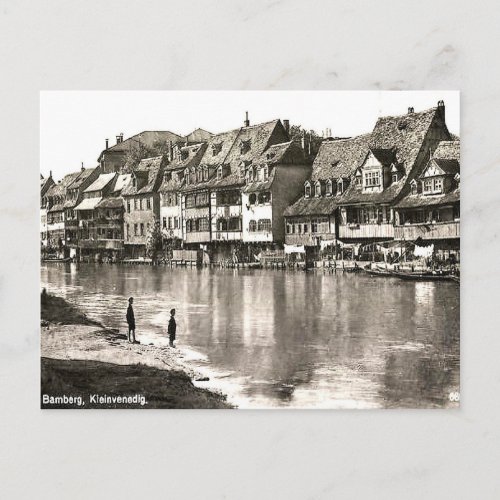 Old Postcard _ Klein Venedig Bamberg Bavaria