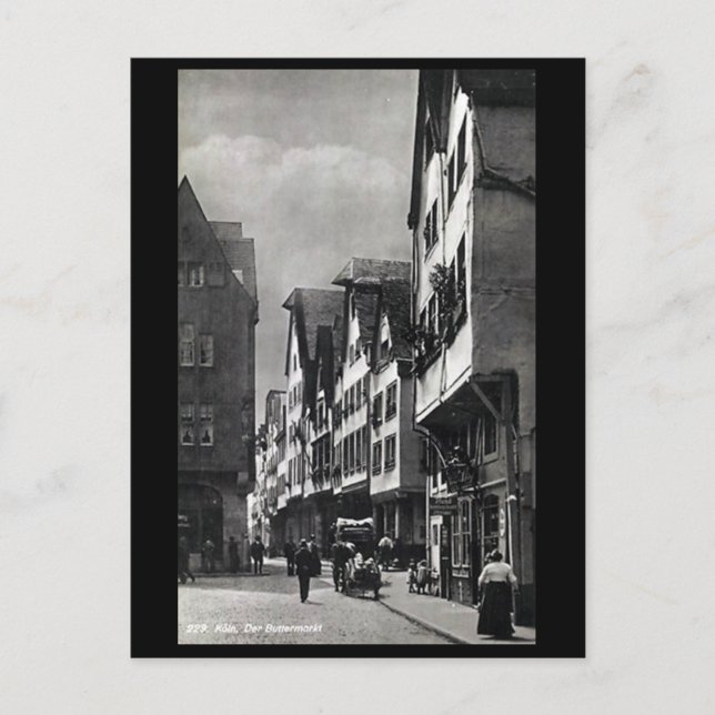 Old Postcard - Koln/Cologne, Buttermarkt. (Front)