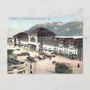 Old Postcard - Lausanne, Switzerland