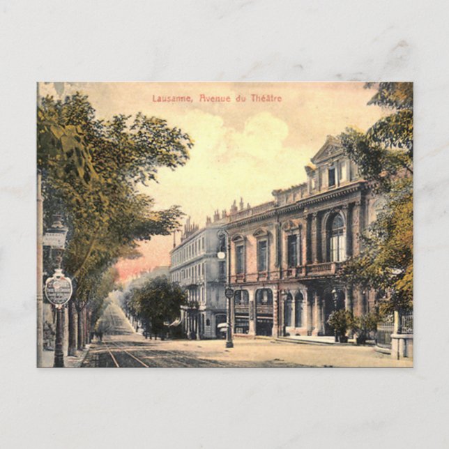 Old Postcard - Lausanne, Switzerland (Front)