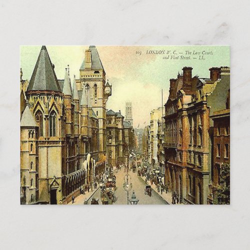 Old Postcard _ Law Courts London