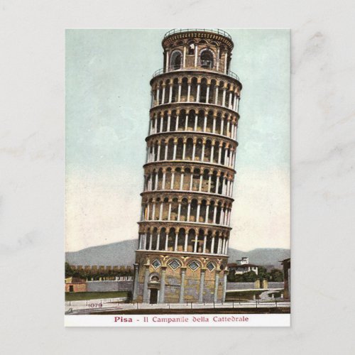 Old Postcard _ Leaning Tower of Pisa