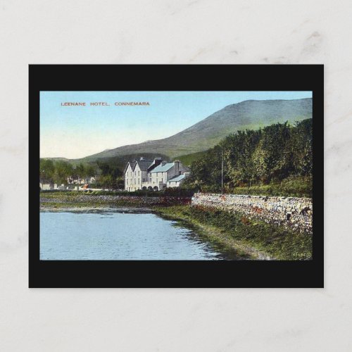 Old Postcard _ Leenane Hotel Connemara Ireland