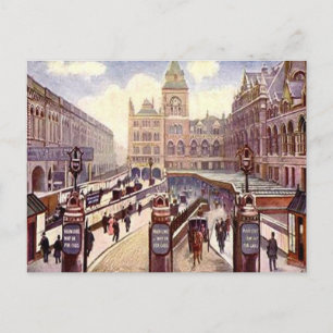 Old Postcard - Liverpool Street Station, London
