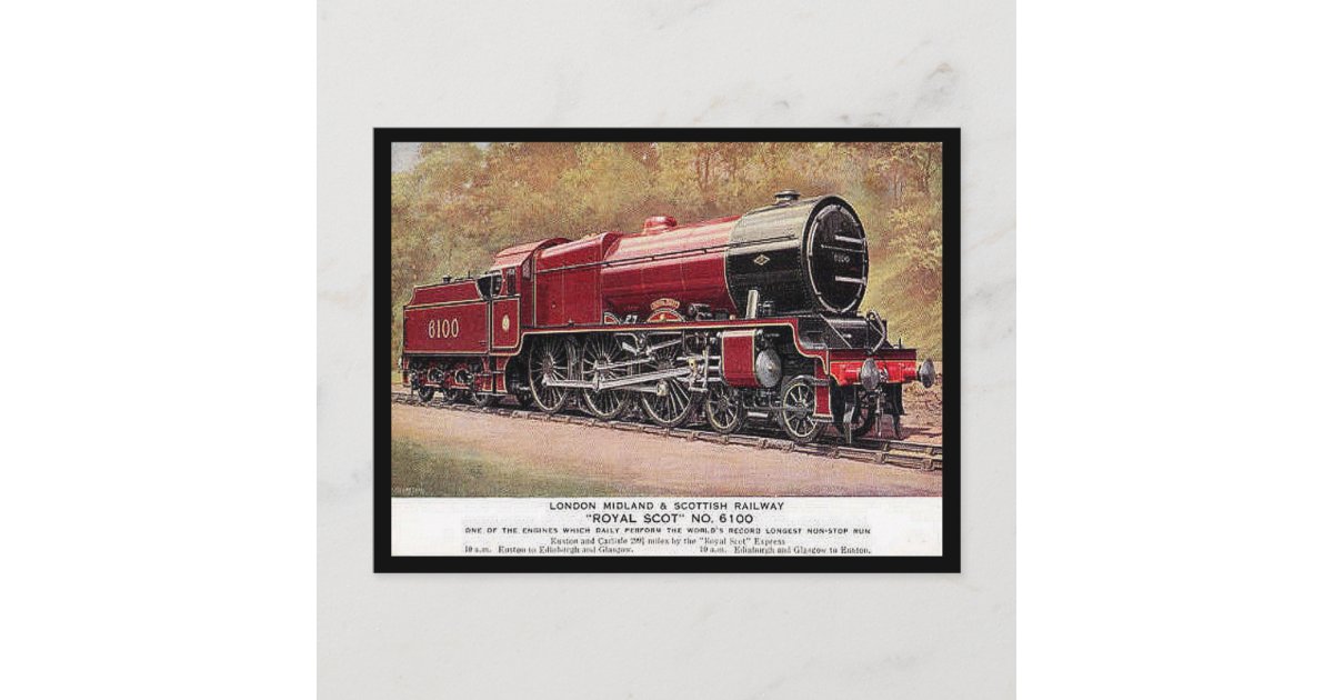 Old Postcard - LMS Engine 6100 