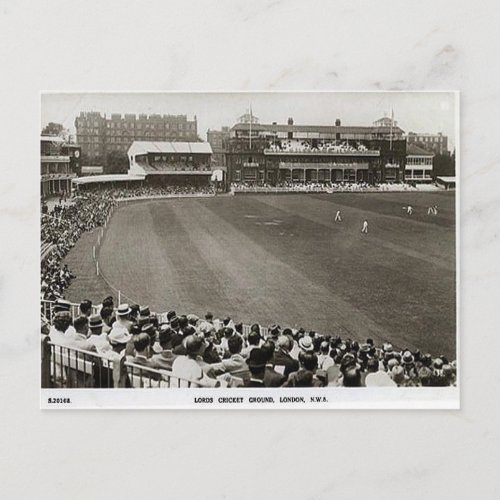 Old Postcard _ Lords Cricket Ground London