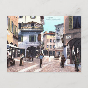 Old Postcard - Lugano, Switzerland