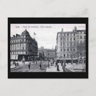 Old Postcard - Lyon, Place des Cordeliers