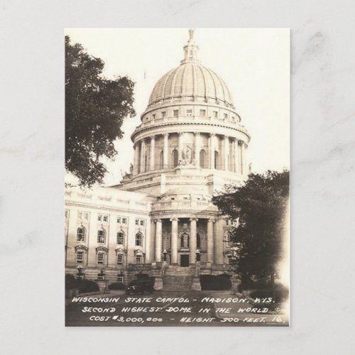 Old Postcard _ Madison Wisconsin USA