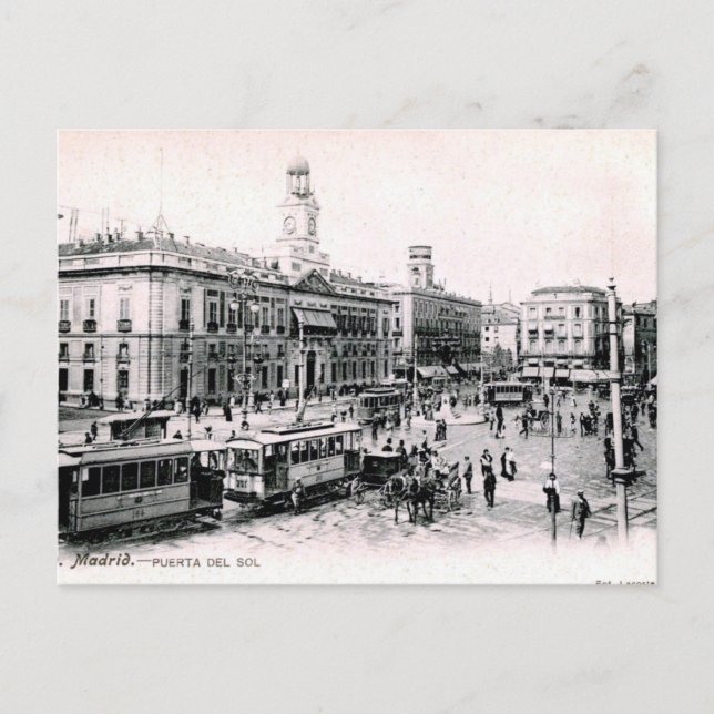 Old Postcard - Madrid, Spain (Front)