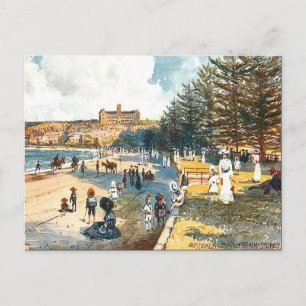 Old Postcard - Manly Beach, Sydney, NSW