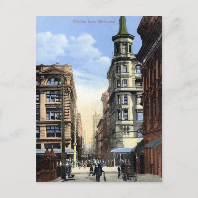 Old Postcard - Melbourne, Australia (Front)