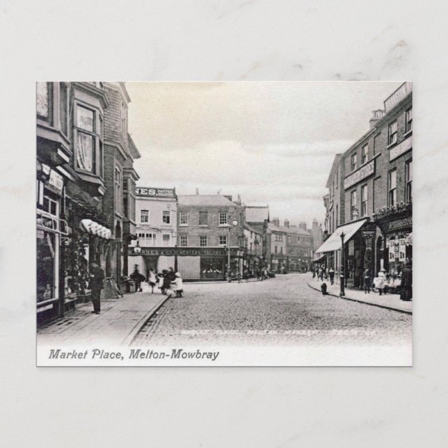 Old Postcard - Melton Mowbray, Leicestershire (Front)