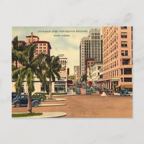 Old Postcard _ Miami Florida USA