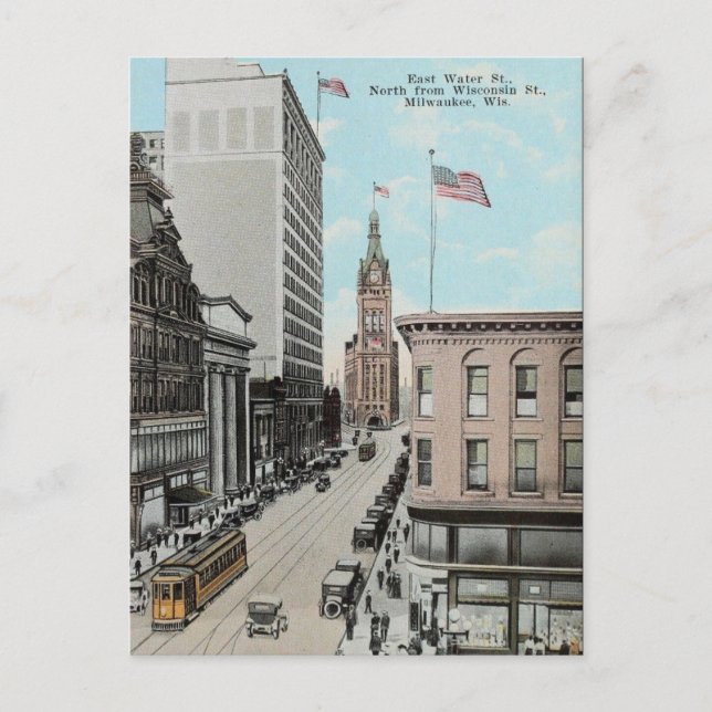 Old Postcard - Milwaukee, Wisconsin, USA (Front)