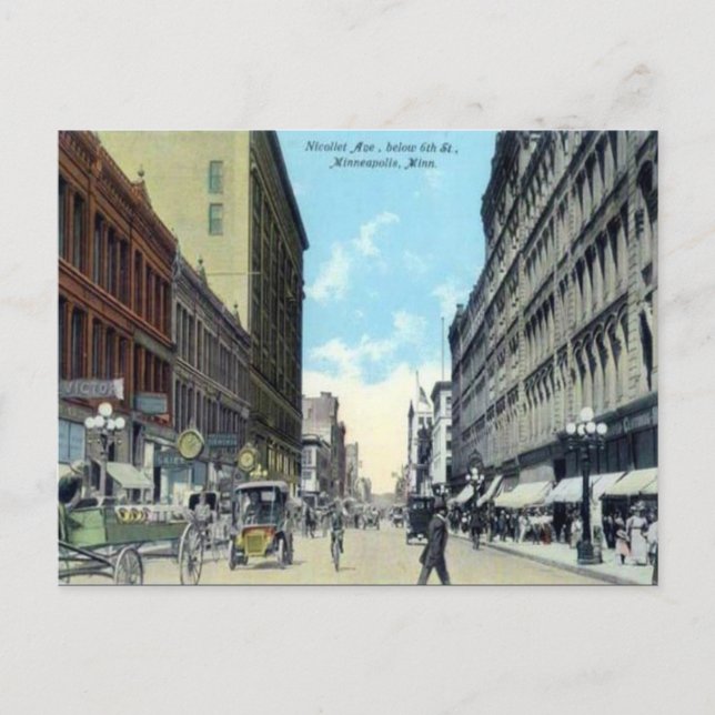 Old Postcard - Minneapolis, Minnesota, USA (Front)